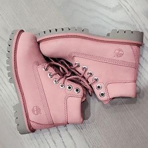 Pink Timberland Boots